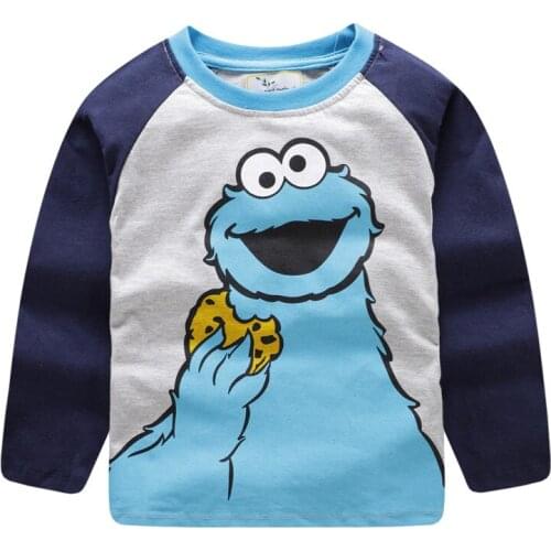 Jumping Meters Long sleeve boys t shirts cotton baby clothes cartoon kids tees clothing fashion Toddler boys girls t shirts