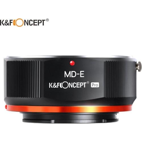 K&F Concept MD Lens to NEX Pro E Mount Adapter for Minolta MD MC Lens to NEX Pro E Mount Cameras Adapter with Matting Varnish