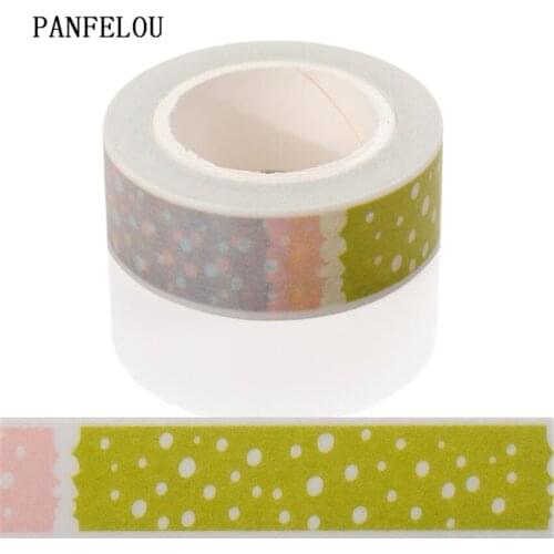 PANFELOU 1.5CMx10M bubble lines Dividing Stickers border masking adhesive paper washi tape DIY Scrapbooking Hand account