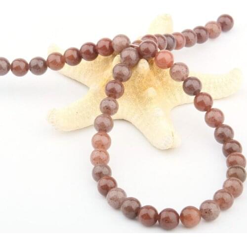 Round Natural Stone Beads Purple Aventurine for Jewelry Making Beadwork DIY Bracelet Necklace 4/6/8/10mm