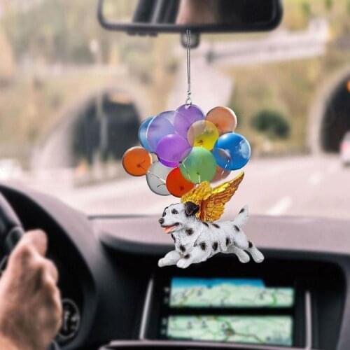 Cute Dog Car Hanging Ornament With Colorful Balloon Cat Car Hanging Ornament Car Interior Decor Home Decor Decoration