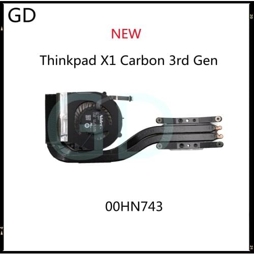GD NEW Original For Lenovo Thinkpad X1 Carbon 3rd Gen Laptop CPU Cooling Fan Heatsink Cooler 00HN743 Full Tested Fast Shipping