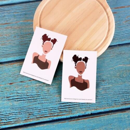 Wholesale 6x9cm Cute Girls Ear Accessories Display Card High Quality Earrings Package Paper Cards Holders 100pcs/Lot