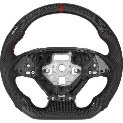 Custom Carbon Fiber Steering Wheel Nappa Perforated Leather Fit for Chevrolet Camaro 2016-2021 Flat Bottom Steering Wheel New