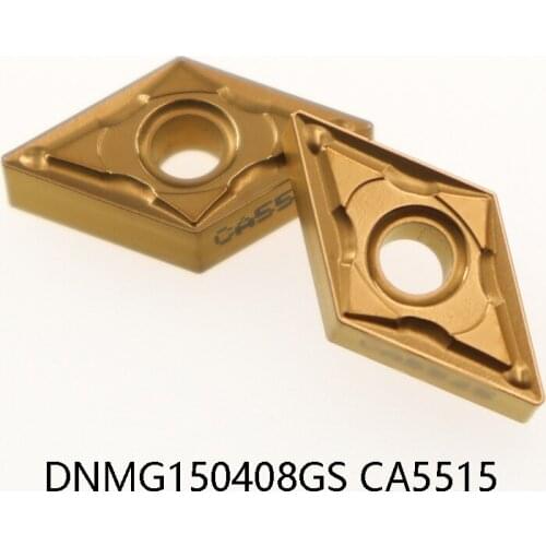 Original 10pcs DNMG150408GS CA5515 DNMG150408 GS Carbide Inserts Processing Steel Lathe Cutter Tunring Tools CNC Cutting DNMG15