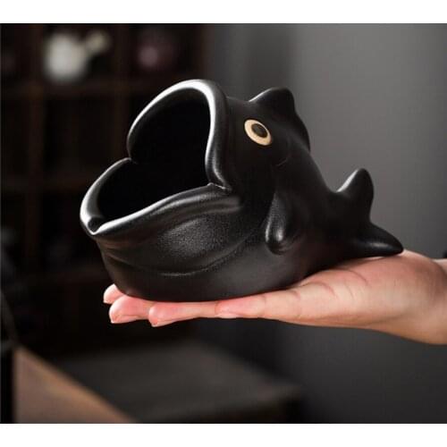 Ceramic Purple Sand Ashtray Personality Cartoon European Style Ashtray Living Room Multifunctional Windproof and Fly Ash