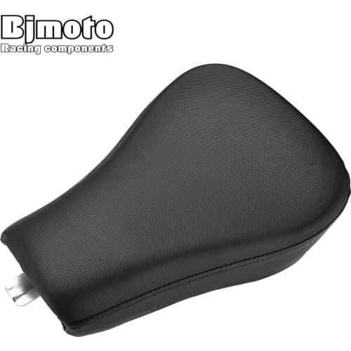 BJMOTO Motorcycle Driver Front Leather Pillow solo Seat Cushion Pad For Harley Forty Eight XL1200X Sportster 1200 Iron 883