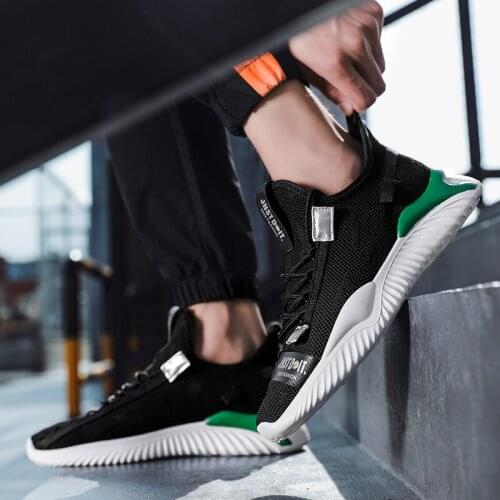 Sneaker Casual sport mesh zapatos male causal leather of sale shockproof Breathable Light informales sneackers slip Shoes on de