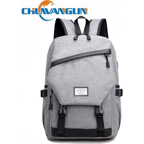 Chuwanglin Casual Business Men Computer Backpack Light Laptop Bag Waterproof Oxford Anti-theft Travel Backpack 3161133