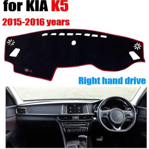 RKAC Car dashboard cover mat for KIA K5 2015-2016 years Right hand drive dashmat pad dash covers auto dashboard accessories