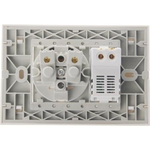 Wall Power Socket Plug 16A EU Standard Electrical Outlet 1000mA Dual USB Charger Port