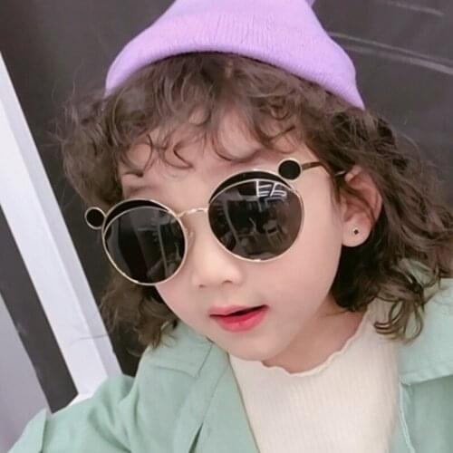 2020 New Metal Frame Childrens Sunglasses Classic Round Boys And Girls Sun Glasses Kids Fashion Out Door Glasses Uv400