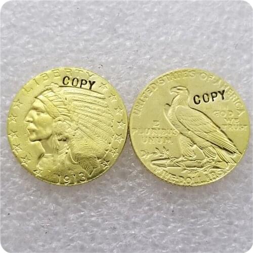 USA 1913-P,D,S $5 Indian Head Quarter Eagle Gold Coin COPY COINS