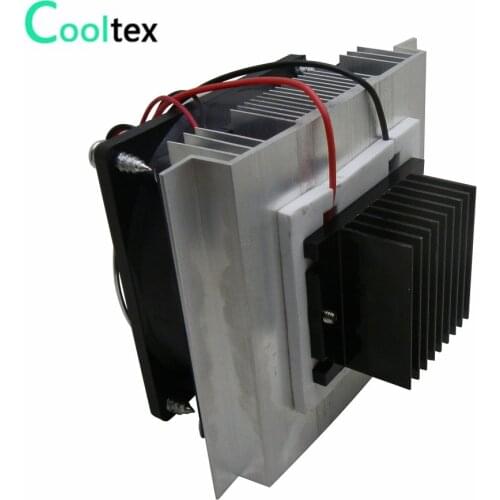 DIY Thermoelectric Cooler Cooling system semiconductor refrigeration system kit heatsink Peltier cooler radiator fans cooling