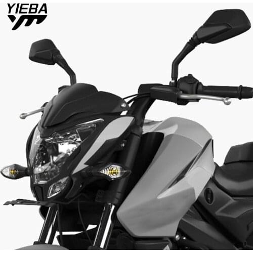 Black Motorcycle Windshield WindScreen For BAJAJ Pulsar NS200 NS 200 200NS Wind Screen Deflectors Protector Accessories
