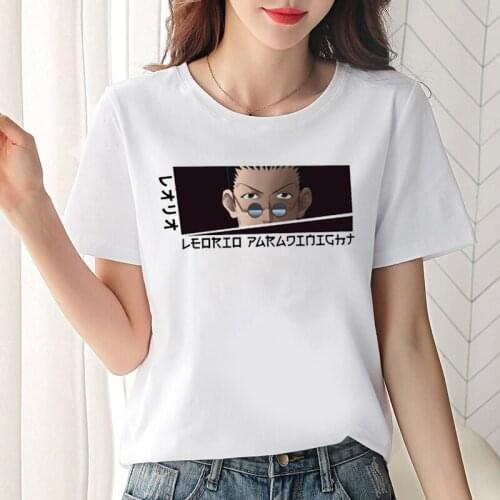 Anime Gon Hunter X Hunter Tshirt Women Killua and Gon Printed Tops Female Short Sleeve Summer Fashion Casual Streetwear Tee