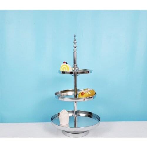 1pcs silver cooking cake tools bakeware set party dinnerware cake stand