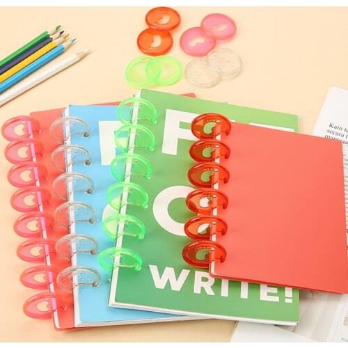 100pcs High Quality 35mm Disc Binding Buckle Mushroom Planner Binder Ring Notebook Binder Disc Loose Leaf Binder Office Supplies