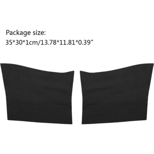2Pcs Interior B-Pillar Protection Car Door Wrap-edge Scuff Plate Design for Model 3 Cover Auto Easy Installation Black