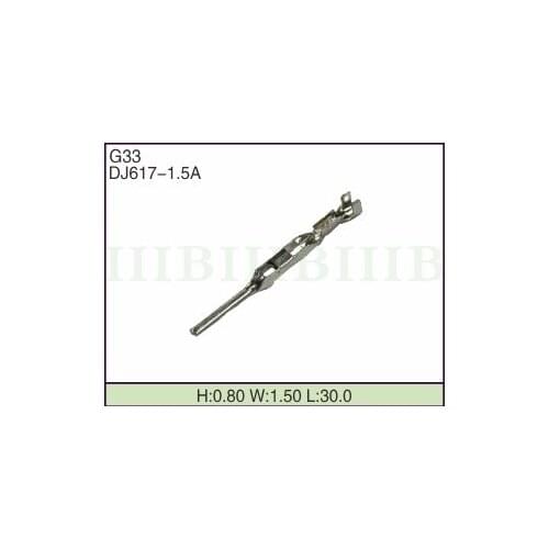 500pcs auto terminal for elcetric connector, crimp loose pins wiring terminals DJ617-1.5A