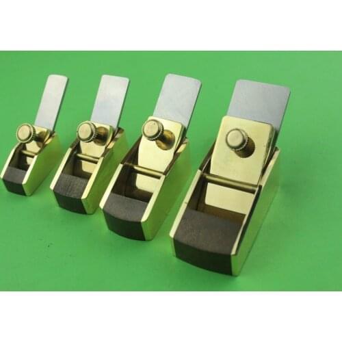4pcs mini brass wrap bakelite plate plane flat bottom.Violin Wood working plane