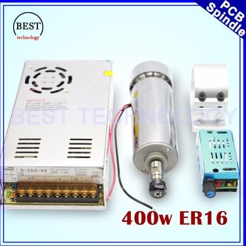 400w ER16 High Speed CNC Spindle motor kit 400w Air Cooled Spindle motor PCB Spindle for engraving milling cnc router machine