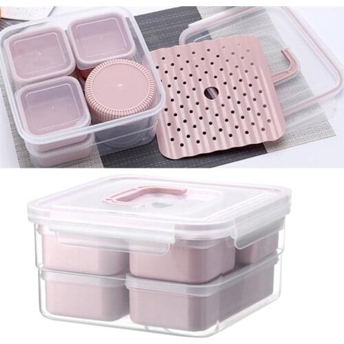 6pcs Food Storage Containers with Lids Leak Proof Easy Snap Lock and BPA Free Plastic Container Lunch Box Set for Kitchen Use