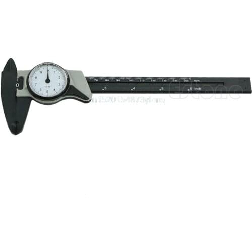 AIMOMETER 1pc New Dial Caliper Plastic Vernier Caliper 4 Way Gauge Micrometer 6inch 150mm