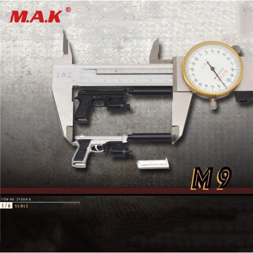 ZY2009B-M9 1/6 Soldier Action Figure AccessoriesPlastic Pistol Model Handgun Weapon Toy Pistol Model Toys