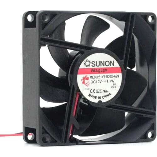 For Sunon ME80251V1-000C-A99 12V 1.7W 8CM 8025 silent cooling fan