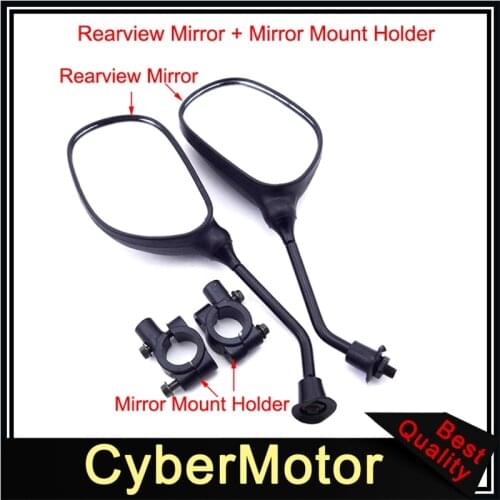 Rearview Side Mirror 8mm Bracket Holder Clamp For ATV Quad Pit Dirt Motor Bike Motorcycle Moped Scooter