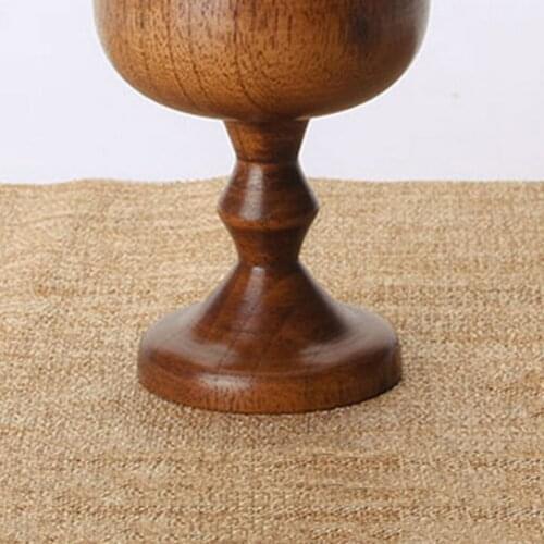 Natural Wooden Cup Hand-made Coffee Tea Beer Juice Milk Mug Drink 7.5cmx13cm