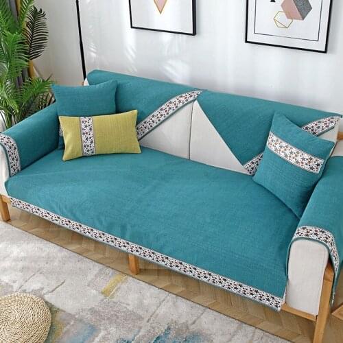 Sofa Cover Chenille Sofa Cushion Non-slip High-grade Solid Sofa Cover Easy To Disassemble and Wash Sofa Cushion 1/2/3 Seat