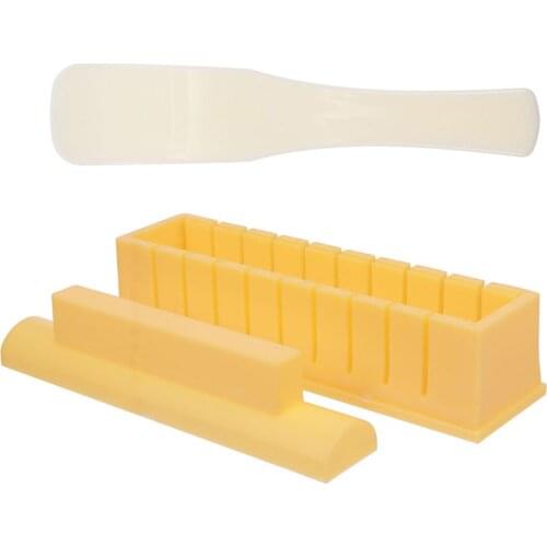 DIY Sushi Mold Easy To Clean 4pcs/ser High Quality Non-Stick 23*5.5*5.5CM Plastic 360g Durable Golden