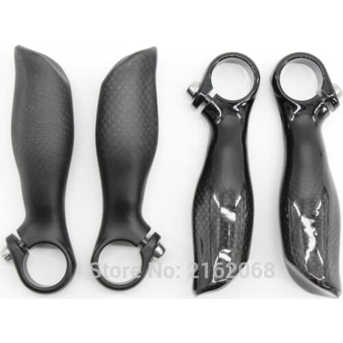 New Ergonomics design Mountain bike full carbon fibre handlebar bar ends City/Treking bike carbon bicycle bar ends Free ship