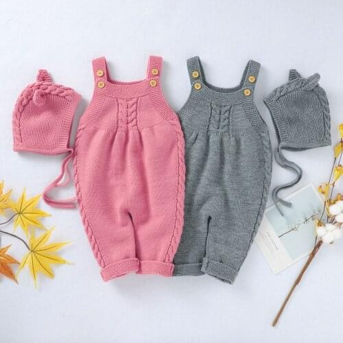 Newborn Infant Baby Girls Boys Romper Solid Sleeveless Sling Button Design Loose Unisex Kitted Romper