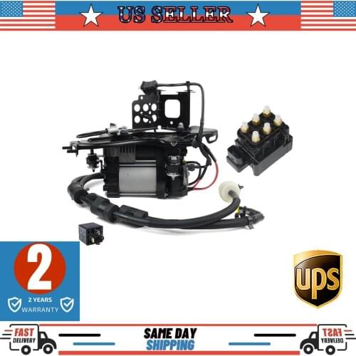 AP01 Air Suspension Compressor w/ Relay & Valve Kit for Jeep Grand Cherokee WK2 2011-2016 Ram 1500 2013-2019 68232648AA