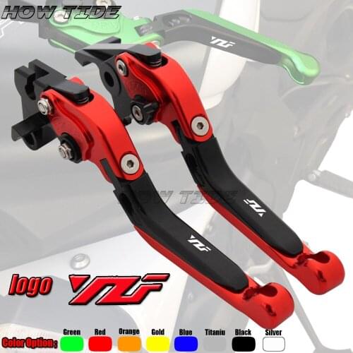 Laser Logo(YZF) CNC Adjustable Motorcycle Brake Clutch Levers For Yamaha YZF R1 YZFR1 2004-2008 YZF R6 YZFR6 2005-2016