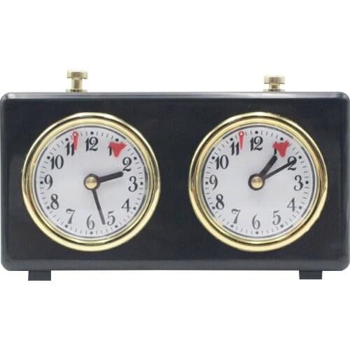 International Portable Chess Board Game Timer Mechanical Competition Count Up Down Analog Chess Clocks Gift