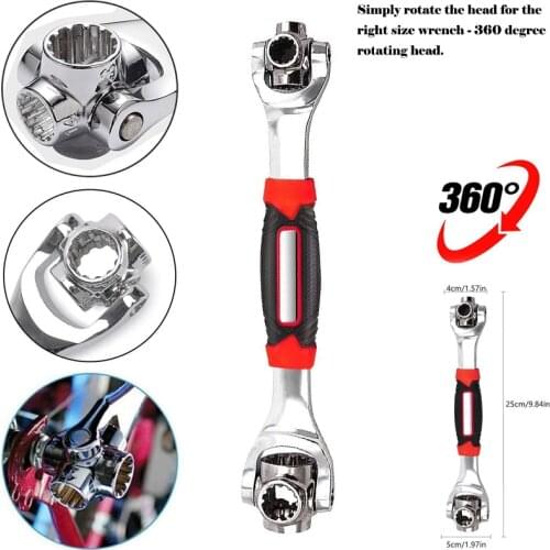 52 In 1 Multifunctional Spline Bolt Wrench All Sizes Double End 360 Degree Alloy Steel Rotating Torx Socket Tool Car Repair