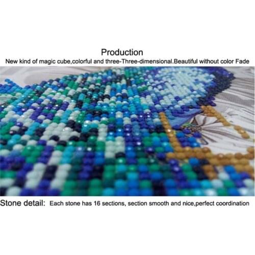 DIY 5D Diamond Painting by Number Kit for Adult Children, Full Round Drill Anima U2JC