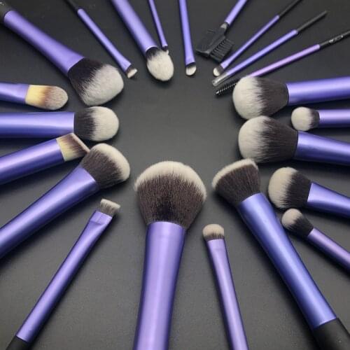 Sedona 11PCS Face Makeup Brush Set, Synthetic Hair Wooden Handle Makeup Brush set