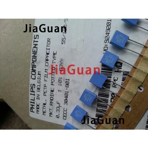 50PCS NEW BC PILKOR MKT370 0.33UF/63V P5MM blue film capacitor VISHAY 334/63V PH MKT 370 334 330NF 0.33uf 63v