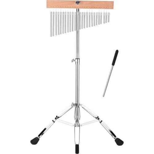 Single-Row Solid Aluminum Bar Wind Chimes Musical 25 Bells Barchime Bar Chimes