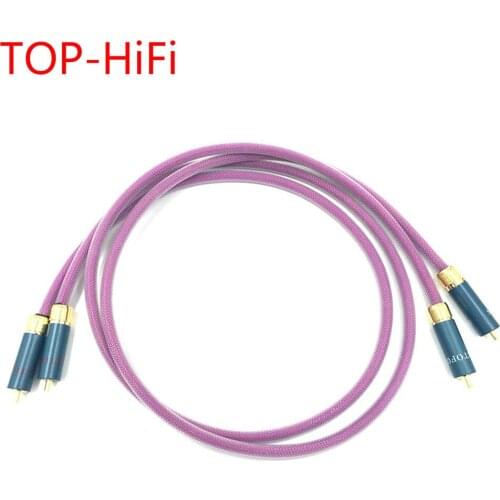 TOP-HiFi Pair Ortofon Gold Plated 2RCA Cable High-end 6N OFHC Audio cable Double RCA Signal Line Rca cable for XLO HTP1