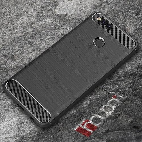 Silicone Case For Huawei Honor 7X Carbon Fiber Soft TPU ShockProof Business Cover For Huawei Honor 7X Case Silcon