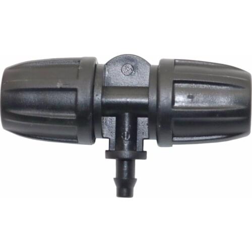 6 pcs garden hose nozzle splitter 8 / 11mm to 4 / 7mm Black plastic hose connector