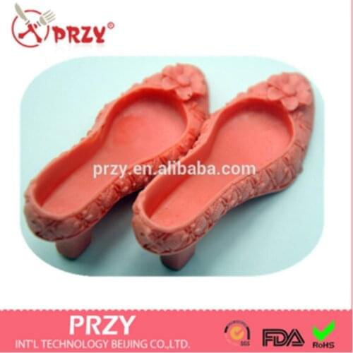 Silicone Molds 3d Sexy High-heeled Shoes Cake Chocolate Mould Soap Mold Clay Aroma Stone Molds Silica Gel Silicone Rubber PRZY