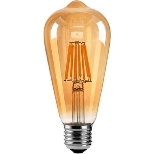 ST64 4W 6W 8W 10W Edison LED Filament Bulb lamp 220V E27 Vintage Antique Retro Edison Ampoule Replace Incandescent Light
