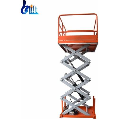1M Stationary Three Scissors Hydraulic Lift Tables 4000Kg Lifting Equipment